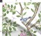 Peony Chinoiserie Elegant Songbird Garden Watercolor Classic Traditional Grandmillennial Large Scale Custom Printed Fabric by Spoonflower Various Fabrics by the Yard or Fat Quarter